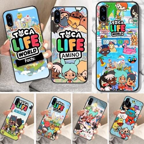 Toca Life World Game Phone Case For Huawei Honor 6A 7A 7C 8A 8X 8 9 9X 10 10i 20 Lite Pro black tpu shell soft bumper 3D cover