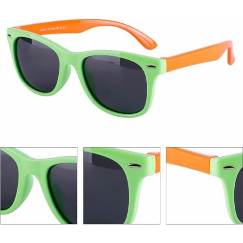 Flexible Silicone Safety Software Polarized Cats Eye Childrens Sunglasses Mens and Babys Glasses Fashion UV400 De Sol