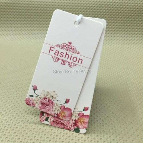 Custom pattern printing tags/clothing paper hang tag/garment tags printing/clothing printed label/clothing woven labels brand