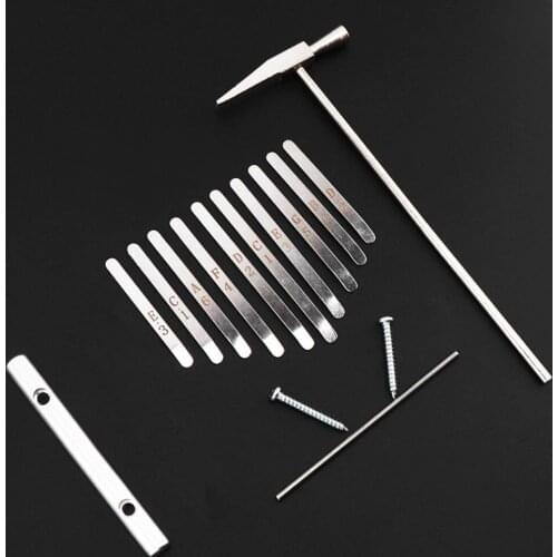 10 Key Kalimba DIY Kit Beech Wood Thumb Piano Mbira Mini Musical Instrument for Handwork Painting Parents-child Campaign KB29