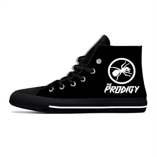 Electronic Music Rock Band Prodigy Fashion Lightweight High Top Canvas Shoes Men Women Casual Breathable Sneakers