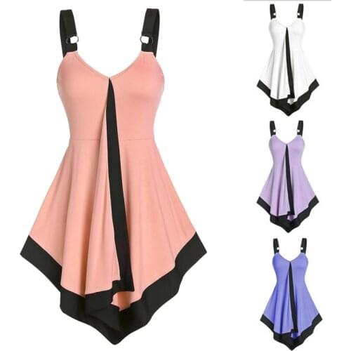 Sleeveless Tank Tops Womens Plus Size Vest Summer Casual Vest Shirts