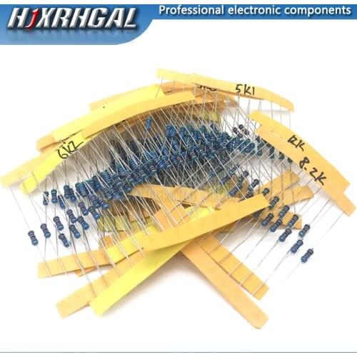 24valuesX10pcs=240pcs 1/4W 0.25W 1% 4.7k-68k Metal Film Resistor component diy kit package new and original hjxrhgal
