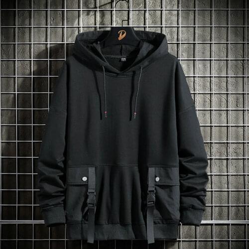 Mens Hoodies Men 2020 Fashion Hip Hop Harajuku Korean Style Streetwear Oversized Sweatshirts Black Sweatshirt Hoodie Men