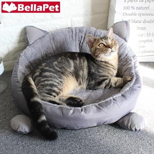 Soft Cat Bed for Cats Cotton Cute Cat Beds House Kitten Pet Product Pet Bed for Cats Beds Sofa Basket House Cat Accessories