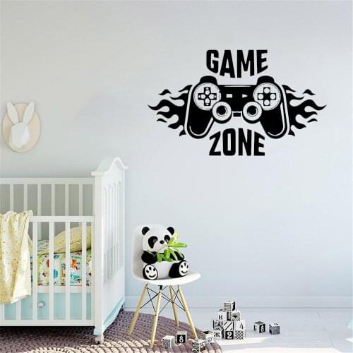 Game Handle Wall Stickers Game Zone Wall Decal For Game Room Play Room Boys Room Sticker Decor Art Mural Vinyl ph701