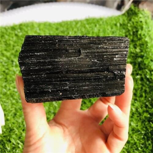 Natural Black Tourmaline Crystal Gemstone Collectibles Rough Rock Mineral Specimen Stone Home Decor Healing Reiki mineral