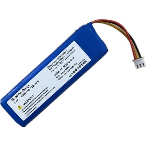 New 6000mAh 3.7V Replacement Battery For JBL charge Speaker Loudspeaker Li-Polymer 22.2Wh