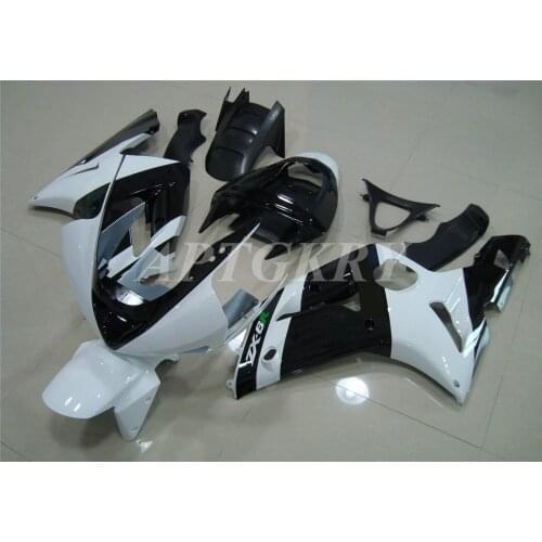 New ABS Plastic Shell Motorcycle Fairing kit Fit For Kawasaki Ninja ZX6R 636 ZX-6R 2003 2004 03 04 Bodywork Set White Black