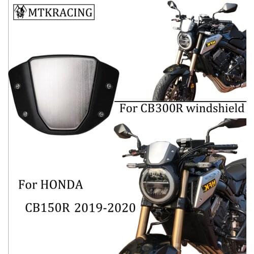 MTKRACING For CB300R CB150R CB 300R 150R CB300 CB150 R 2019 2020 Motorcycle Windshield Front windscreen Visor Wind deflector