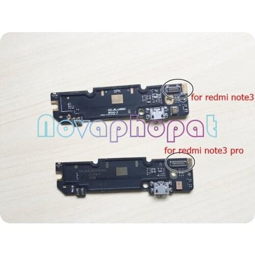 Novaphopat Charger Port For Xiaomi Redmi Note3 Note3 Pro USB Dock Charging Data Transfer Connector Flex Cable Board Microphone