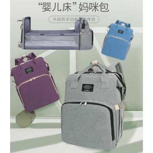 Backpack Maternity Fashion Diaper Bag Womens Cosmetic Bag Swaddle Women Travel Beds Bolsa Para Baby Essentials BK50MM