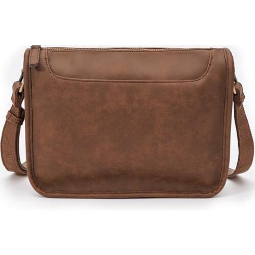 New Men Shoulder Bags Leather Crossbody Bag High Quality Male Bag PU Leather Handbag Capacity Unisex Messenger Bags SchoolBag