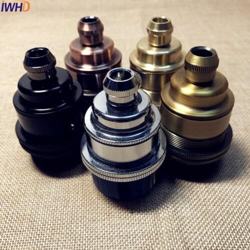 Portalampara Copper Vintage E27 Lamp Holder Edison Soquete Douille E27 Socket Vintage Light Socket Industrial Lampholder Base