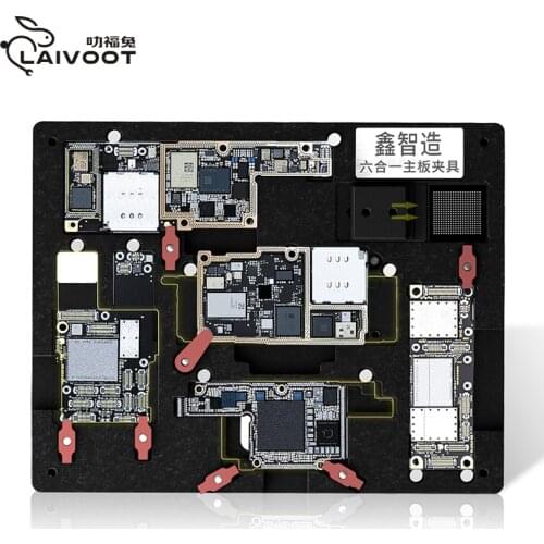 XINZHIZAO 6in1 mobile phone Mainboard maintenance fixture Hard disk CPU Baseband degumming for x xs xsmax 11 11pro 11pro max