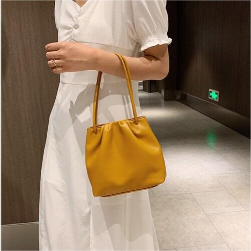 PU leather women bags female simple fold shoulder bag portable fashion messenger bags 01-SB-bdzzst