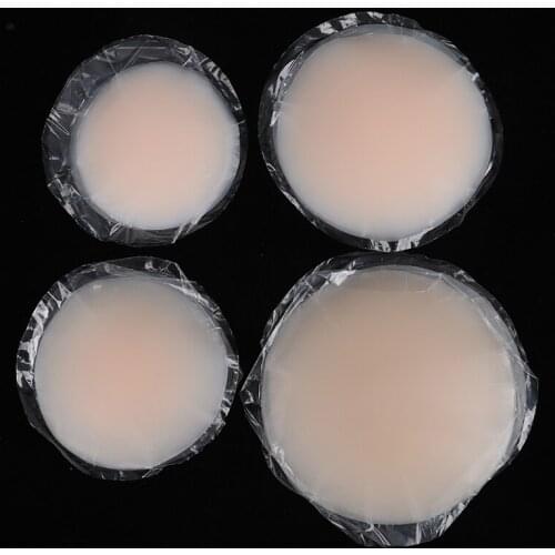 1 Pair Reusable Invisible Silicone Nipple Cover Self Adhesive Breast Chest Bra Pasties Pad Stickers Accessories For Woman