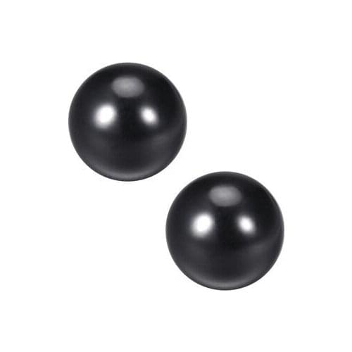 2Pcs Thermoset Ball Knob M6 Female Threaded Machine Handle 20mm Diameter Black
