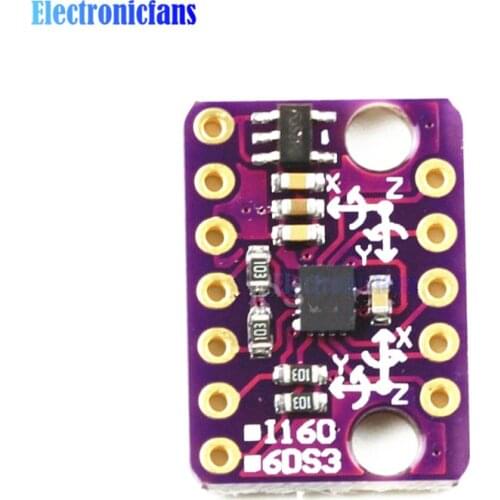 BMI160 GY- BMI160 6DOF 6-axis Rate Gyro Gravity Accelerometer Sensor Module IIC I2C SPI Communication Protocol 3-5V