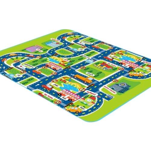 Hot Selling Baby Creeping Mats Eco-friendly Dampproof City Pathway Pattern Play Mat for Toddlers