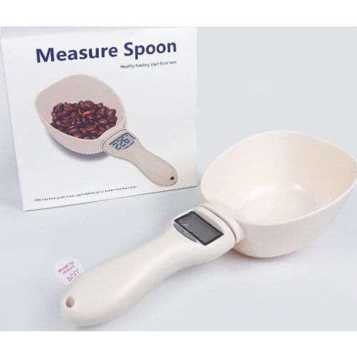 Pet Food Electronic Measuring Spoon Dog Food Spoon Measuring Electronic Measurement Dog Food Shovel Convenient Kitchen Tools
