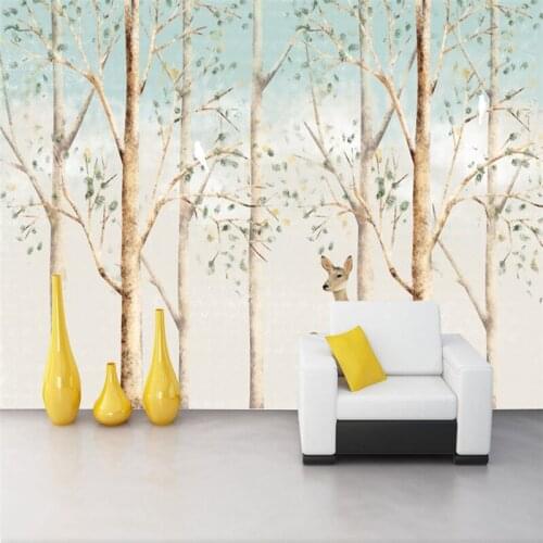Beibehang Custom Photo Wallpaper Modern Rlk Forest Murals wall stickers Living Room TV Sofa Background 3D wall papers home decor