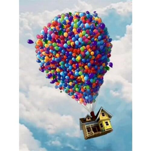 GATYZTORY Hot Air Balloon Landscape Painting By Numbers For Beginner DIY Oil Paint Kits For Home Decor Modern Artcraft HandPaint