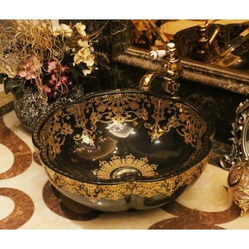 Art wash basin Ceramic Counter Top basin sink bathroom ceramic Wash Basin Bathroom Sink