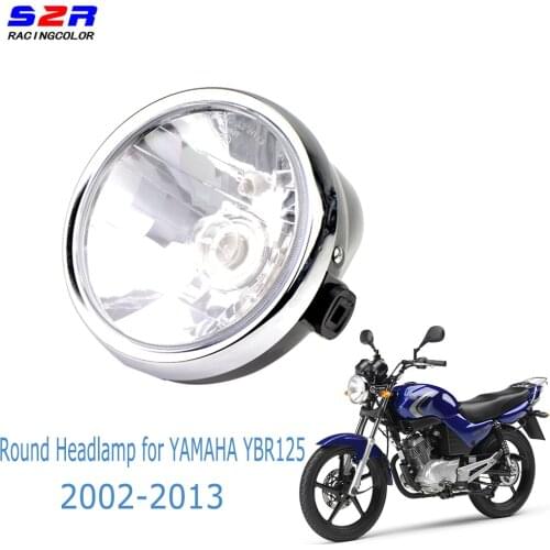 7 Inch 35W 3500K Amber Headlights Classic Round Moto Headlight Headlamp For Yamaha YBR125 YBR 125 02-13 Motorcycle Headlight