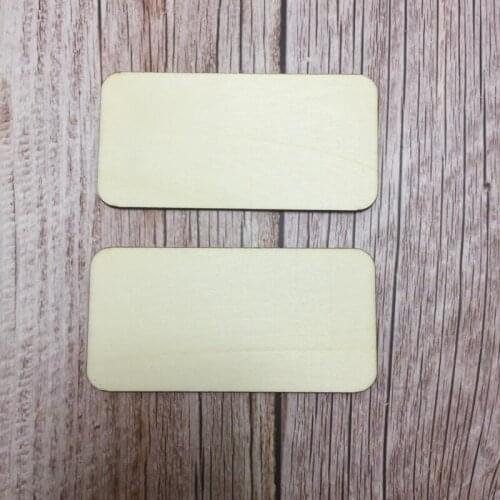 Set of 50pcs rectangle wooden diy craft wholesale wood plaque blank