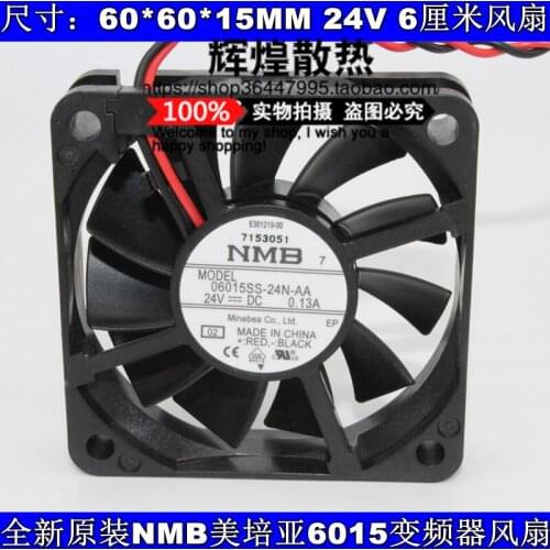 NEW NMB-MAT Minebea 06015SS-24N-AA 6015 24V 0.13A 6CM FOR fanuc cooling fan