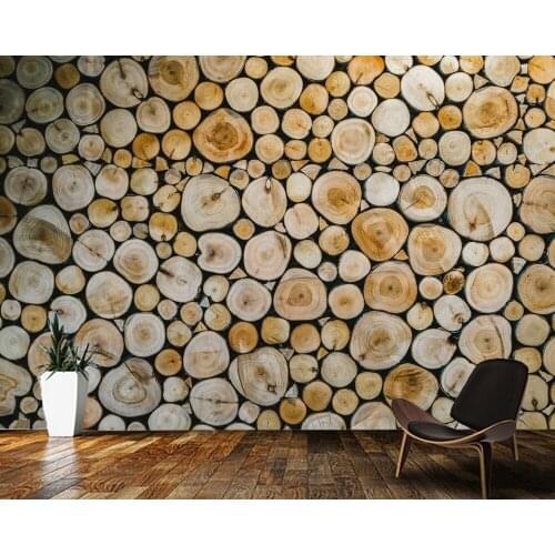 Papel de parede Cut wood texture background 3d wallpaper mural,living room tv wall bedroom wall papers home decor bar mural