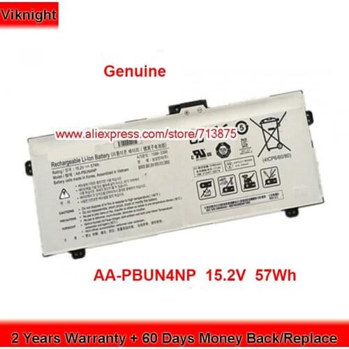Genuine AA-PBUN4NP Battery AAPBUN4NP for Samsung NP940Z5J NP9300AA NP940Z5L-X01US 15.2V 57Wh
