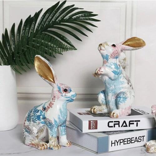 Kids Room Decoration Childrens Room Fairy Garden Nordic Decor Rabbit Home Figurines Kawaii Room Decor Figurines For Interior