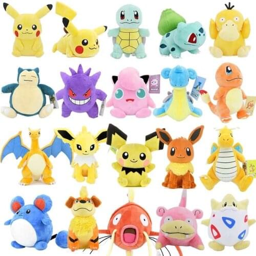 Pokemon Pikachu Plush Doll Stuffed Doll Bulbasaur Squirtle Charmander Charizard Eevee Snorlax Kids Christmas Baby Gift