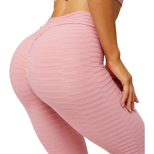 Sexy Pink Yoga Leggings High Waist Yoga Pants Women Stretchy Black Pants Womans Gym Leggings White Jogger Sport Wear