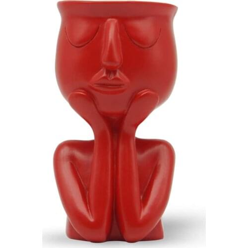 Resin Flower Pot Window Plant Container Durable Artistic 15*8.5*8cm Decorations Style Decorative Hand-made 300g Bonsai Holder