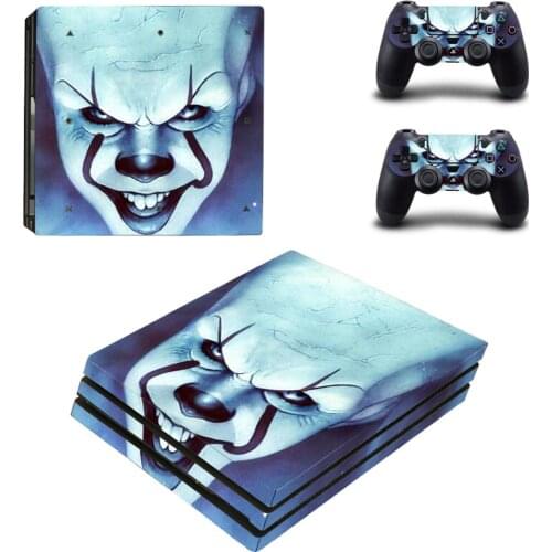 Pennywise PS4 Pro Stickers Play station 4 Skin Sticker Decal Cover For PlayStation 4 PS4 Pro Console & Controller Skins Vinyl
