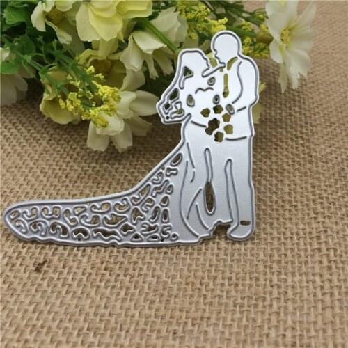 Bride Groom Wedding Cutting Dies Stencil Scrapbooking Album Paper Card Craft DIY