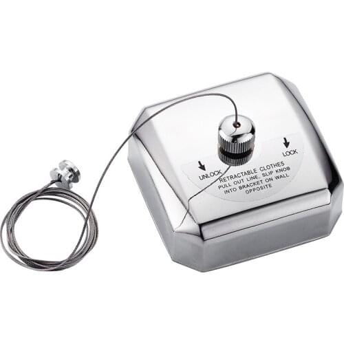 High Quanlity Indoor Stainless Steel Square Clothesline Retractable Clothes Line with 2.8m SUS304 Stainless Steel Rope