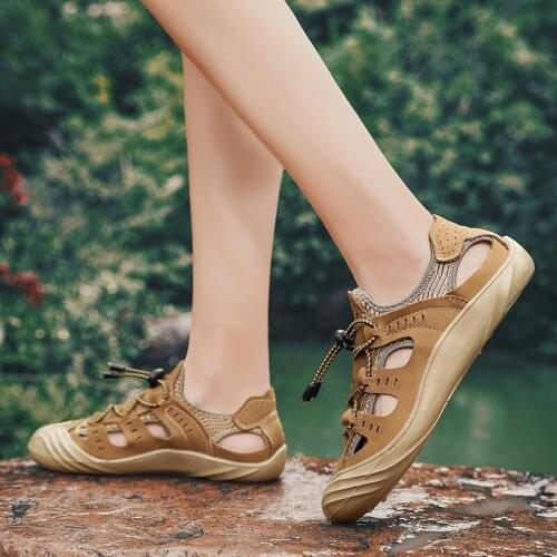 Zapatos Verano Hombre Summer Shoes For Men Leather Fashion 2020 Mens Slippers Zapatillas Verano Hombre Work Deportivas