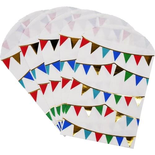 Gold Foil 12*19cm Wedding Party Supplies bag Christmas Decor Gift Bag Candy Box Food Storage Bags Kraft Paper bag