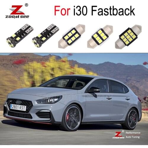 12pcs White Canbus LED interior reading lights lamp kit For Hyundai i30 Fastback PDE PDEN N 2017 2018 2019 2020