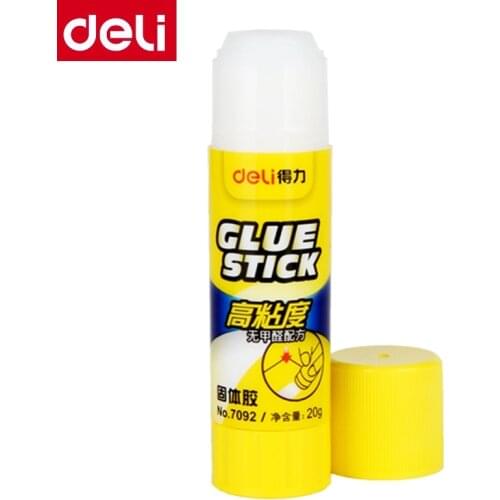 6PCS/BOX Deli 6371 solid glue stick whole sale 20g x6 pieces Formaldehyde free glue gun glue sticks