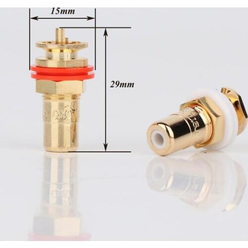 4pcs hifi audio CMC 816-U RCA female Jack RCA Terminal Sockets Gold Plated jack hi-end RCA female connector