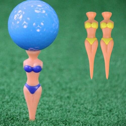 5Pcs Mini Sexy Bikini Lady Shape Golf Tee Ball Standing Holder for Outdoor Sport Clubs Golf Ball Tee Accessories Practice Tool