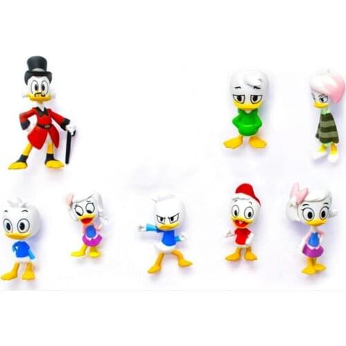 9pcs Donald Duck Adventure Club figure model doll ornaments gifts for children toys