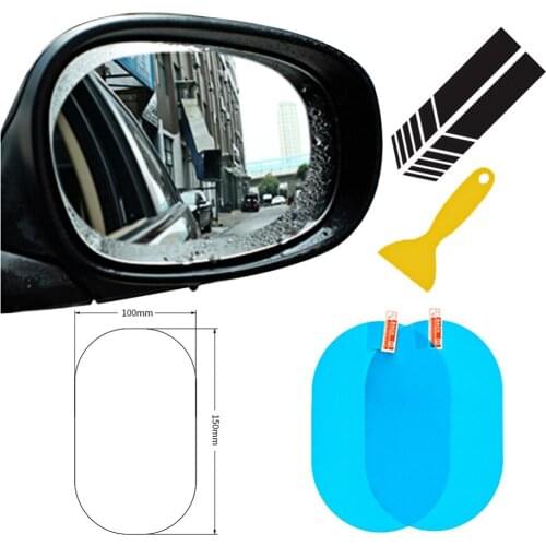 Car Stickers Delicate Multi-function Side Window Anti Fog Rainproof Films Door Rearview Mirror Styling Decals