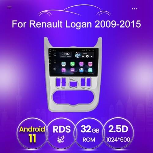 2 din car multimedia player For Renault Logan 1 Sandero 2009-2015 For Lada Largus Lergus 2012-2020 For Dacia Duster 2010-2017