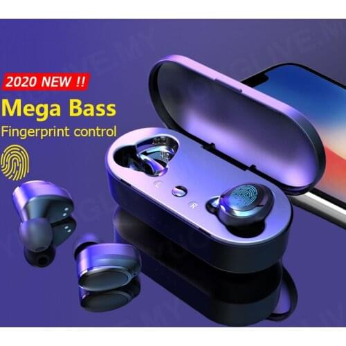 Bluetooth Earphone Wireless Earphones Earbud Fingerprint Touch control Earbud K6 Mega Bass Sound Earphone